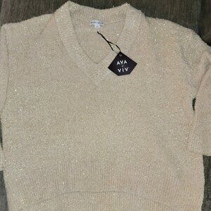 Ava & Viv GoldbShimmer Sweater